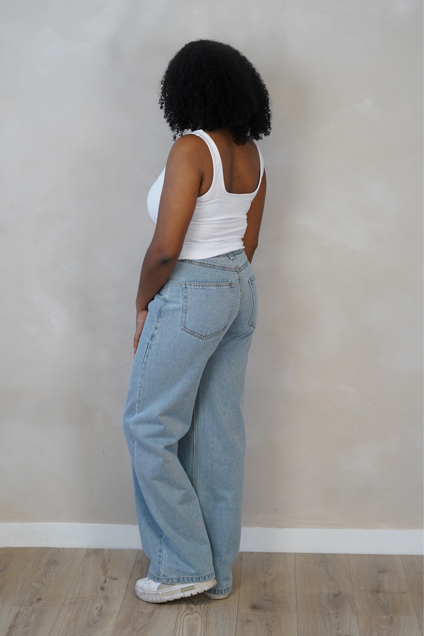 Ripped Wide Leg Jeans